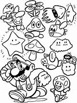 Mario Coloring Super Pages Cool Printable Kids sketch template