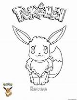 Pokemon Eevee Coloring Pages Pokémon Printable Color sketch template