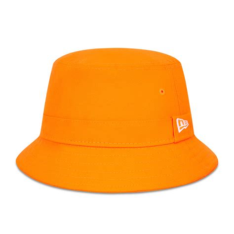 Official New Era Essential Orange Bucket Hat B148 471 New Era Cap Fi