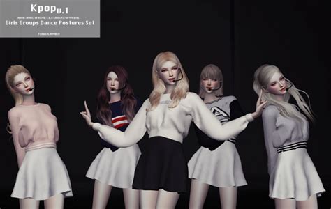 Kpop Dance Postures Set V 1 At Flower Chamber Sims 4 Updates