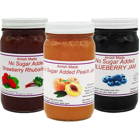 sugar added jam  oz arndts fudgery llc