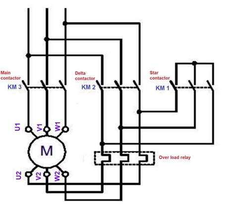 wye delta motor wiring diagram