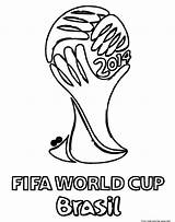 Coloring Pages Soccer Cup Brazil Printable sketch template