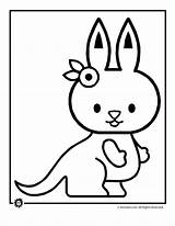 Kangaroo Coloring Drawing Draw Animal Kangaroos Clipart Getdrawings Popular sketch template