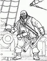Pirata Esqueleto Cañón Piratas sketch template