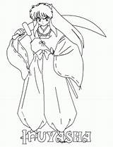 Inuyasha Colorings sketch template