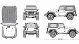 Jeep Wrangler Clipart Blueprint Cliparts Library sketch template