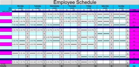 editable nursing schedule template  excelwordpdf excel templates