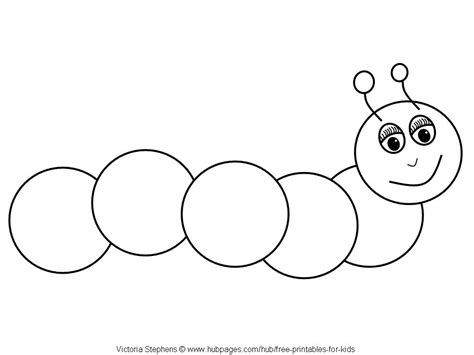 caterpillars coloring page