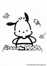 Pochacco Sanrio Coloring Pages Para Colorear Sheets Printable Dibujos Kitty Hello Characters Drawings Pochaco Personajes Color Kawaii Dog Colour Character sketch template