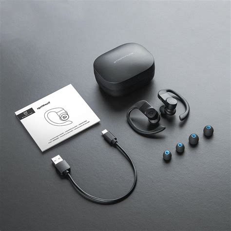 soundpeats true wireless earbuds  ear hooks bluetooth stereo