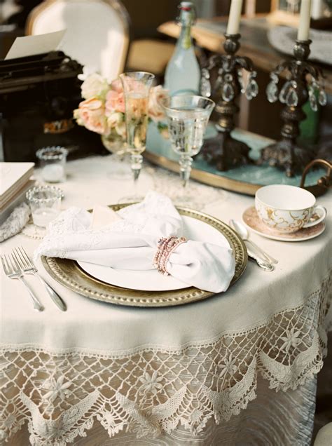 vintage inspired table decor