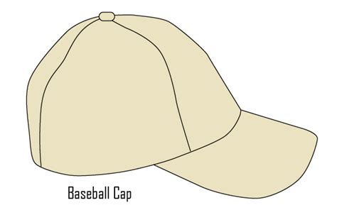 baseball cap template vector