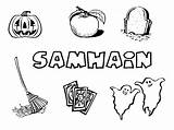 Samhain Pagan Wiccan Yule sketch template