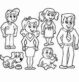 Coloring Family Pages Kids Members Printable Drawing Families Print Template Animal Toddlers Two Cartoon Preschool Book Sheets Getdrawings Proud Desendents sketch template