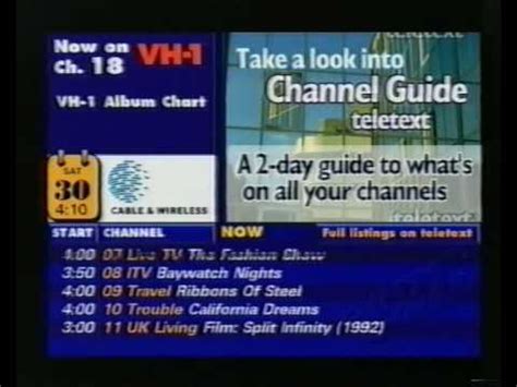 cable tv channel guide saturday  august  youtube