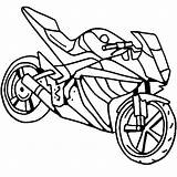 Motorcycle Drawing Simple Coloring Getdrawings sketch template