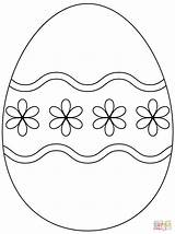 Easter Egg Coloring Pages Drawing Simple Printable Pattern Flower Eggs Color Supercoloring Print Coloriage Kids Paques Oeuf Drawings Paintingvalley Excellent sketch template