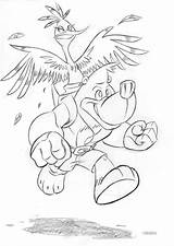 Kazooie Banjo Pages Colouring sketch template