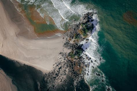 drone footage   beach  stock photo