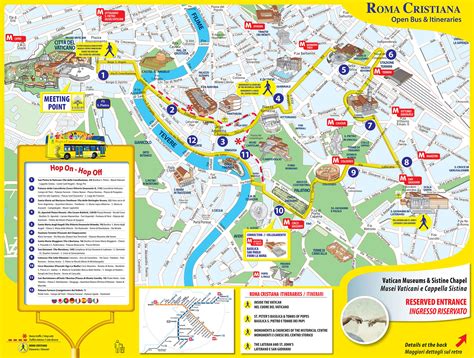 map  rome tourist attractions sightseeing tourist