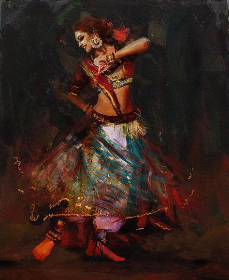 Classical Dance Art 15b By Maryam Mughal Indian Art