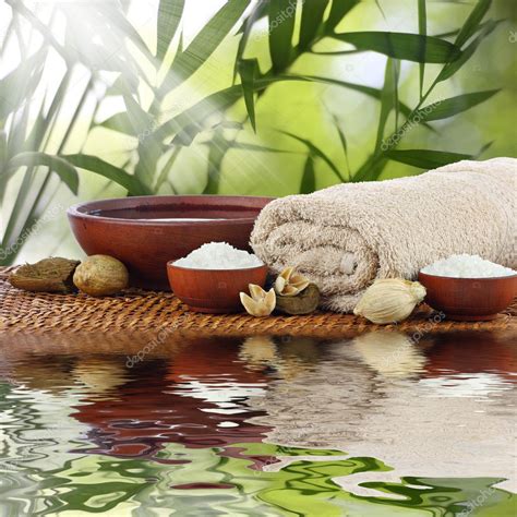 spa massage aromatherapy setting stock photo  picsads