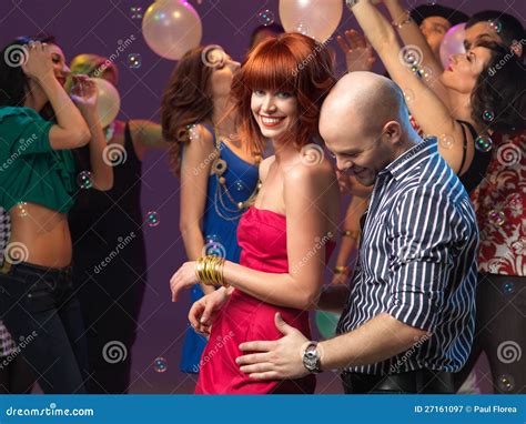 couple dancing flirting in night club stock image image of colorful
