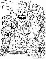 Monster Halloween Coloring Pages Print Kids sketch template