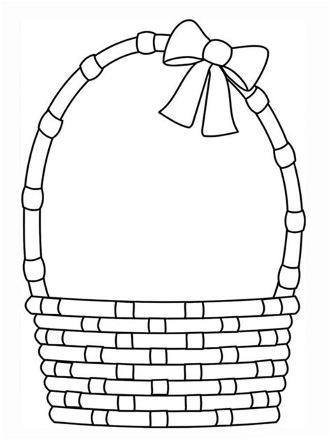 empty easter basket coloring page easter   fun time  children