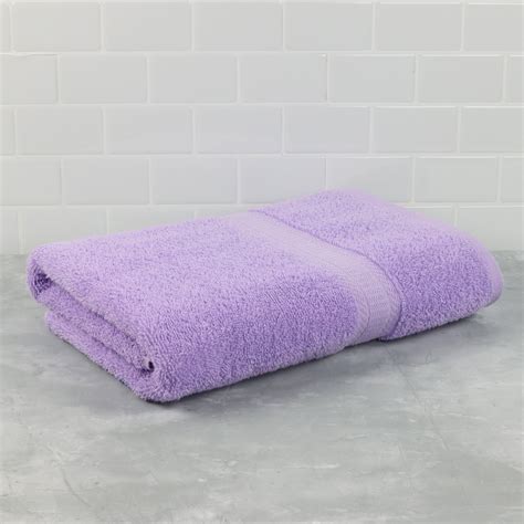 mainstays basic single solid lavender bath towel    walmart