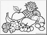 Basket Fruit Coloring Pages Getdrawings Printable sketch template