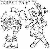 Chipettes Jeanette sketch template