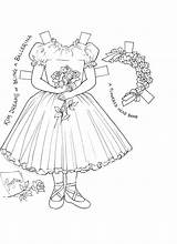 Coloring Pages Punch Paper Doll Book Kim Wii 1978 Six Outfits Favorite Color Red Template sketch template