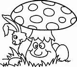 Pilze Paddestoelen Kleurplaten Champignons Champignon Funghi Kleurplaat Cogumelos Pilz Coloriages Mushrooms Malvorlage Ausmalbild Lustige Animaatjes Hase Igel Desenho sketch template