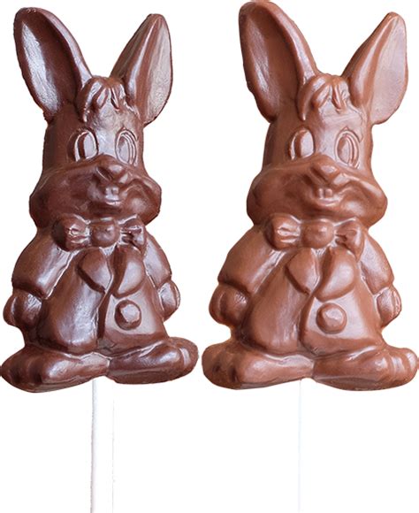easter bunny with bow tie pop birnn chocolates