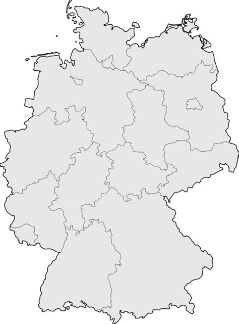 verwaltungskarte von deutschland unbeschriftet landkarten kostenlos