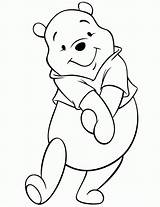 Coloring Pooh Winnie Pages Printable Bear Drawing Print Cute Disney Drawings Cartoon Kids Para Templates Dibujos Dibujar Animados Tattoo Visitar sketch template