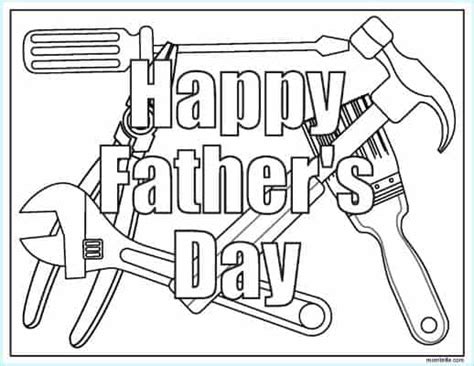 happy father  day coloring page printable  printable father