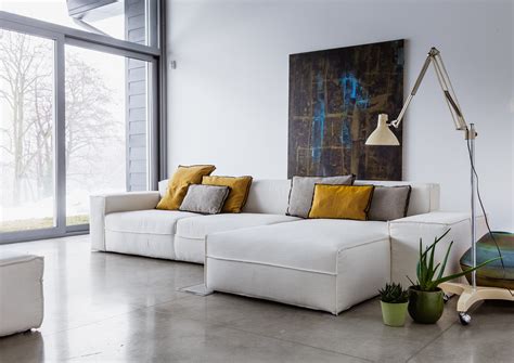 white  shaped sofa interior design ideas