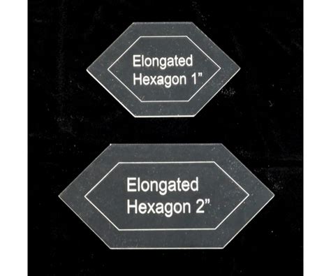 elongated hexagon templatept ehex