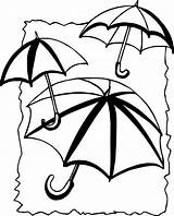 Coloring Umbrella Umbrellas April Shower Beach Drawing Wecoloringpage Showers Getdrawings Pages sketch template