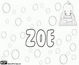Zoe Name Languages Many Coloring Girl Pages Printable Zahra sketch template
