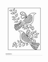 Mosaic Bird Patterns Choose Board Birds Colouring sketch template