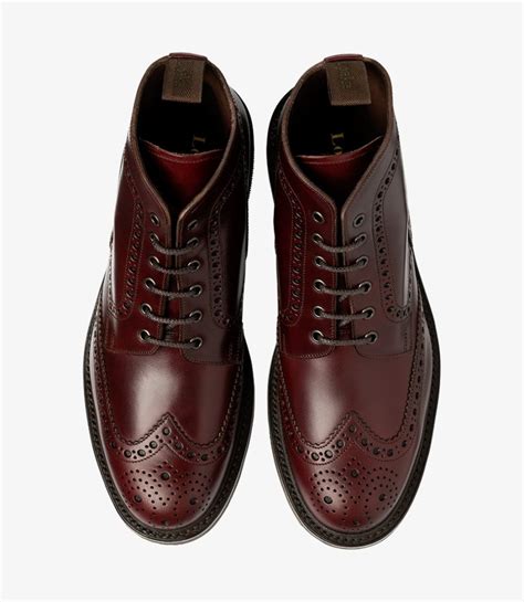 bedale burgundy boot loake shoemakers english  shoes boots