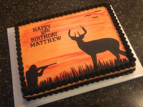deer hunting sheet cake hunting birthday cakes birthday sheet cakes hunting birthday