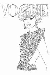 Vogue Colouring Kolorowanki Colorear Satchel Kleurplaten Stylish Modnej Kolejna Edycja Wonder Coloriages Miumag sketch template