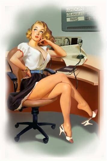 thoughtful secretary art pin up erotica pinterest pin up search and originals