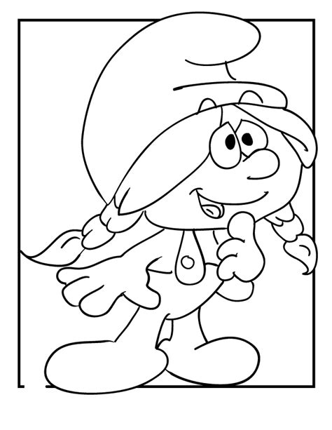 smurfs names  pictures coloring home