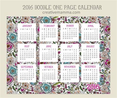printable   page calendar  printable calendar